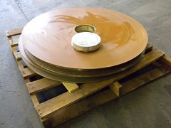 85 TON /30 TON AUX WHITING SHEAVE BLOCK-NEW, UNUSED W/COVER-BEARING