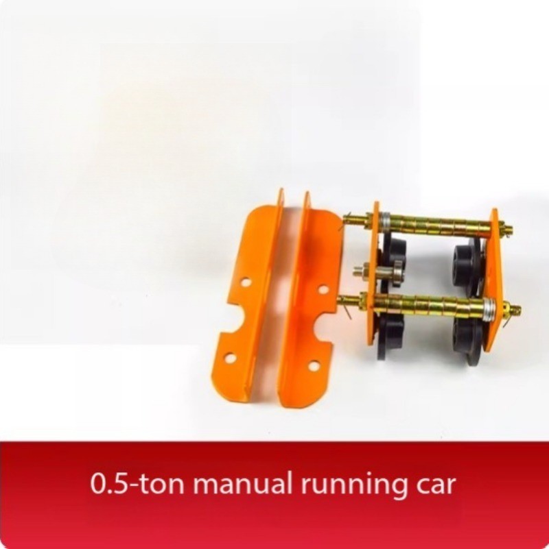 Electric Hoist Hand-pushed Six-wheel Lifting Crane Single-track Pulley Block
