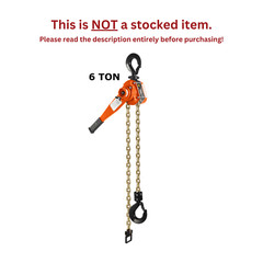 CMCO – BANDIT RATCHET LEVER HOIST – 6 TON CAPACITY – 15 FT LIFT