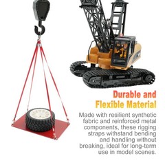 3PCS 1/50 Scale Crane Model Accessories Hoist Chains Lifting Straps Hooks F FWZD