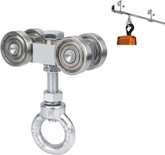Heavy-Duty 4 Wheel Hoist Trolley with 360-Degree Rotatable Rollers – 900 lb Load