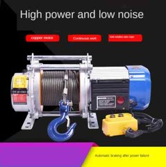 220V1T 30/60M Multifunctional aluminum shell hoist household crane mini electric
