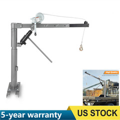 🔥Pickup Truck Bed Crane Hoist Heavy-Duty 1000Lbs Lifting 360° Swivel Adjustable