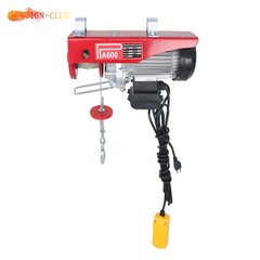 PA600 Mini Hoist 1320lbs/600kg – 4.2m Lift 1200W with Wired Remote Control