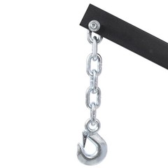 Pickup Truck Jib Crane Red Steel Swivel Base Hoist Lift 1000lbs Manual