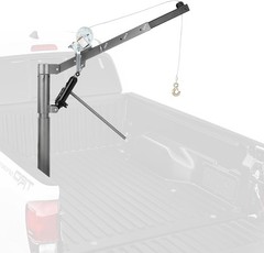 Heavy Duty Pickup Truck Crane 500-1000 lb Jib Hoist Hitch Mount for Easy Lifting