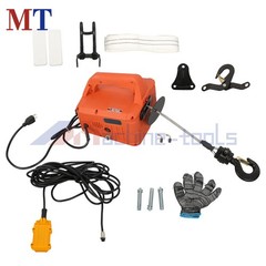 3-in-1 Electric Hoist Winch 1100 lbs Capacity 1500W Portable Power Winch