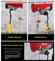 Electric Hoist Home Small Crane 220V Small Hoist Wireless Remote Control