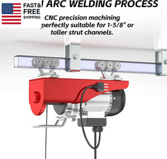6 Wheel Hoist Trolley with Rollers – Strut Trolley Assembly for Electric Hoist