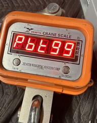 Zenith Heavy Duty Digital Crane Scale w/1″ LED Display