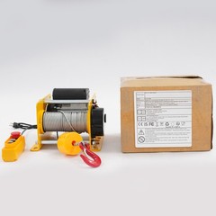 881LBS Electric Hoist Winch Tool Sets With Wired Control & Long Steel Wire Rope