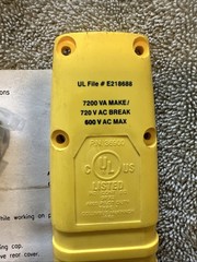 36900Y CM COFFING 1-SPEED 2-BUTTON HOIST PENDANT CONTROL STATION YELLOW – 0 SHIP