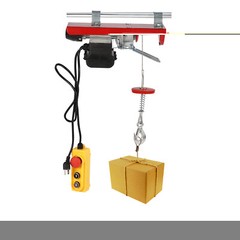 440LBS Electric Hoist Winch Engine Crane with Remote Control 110V