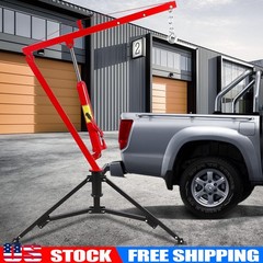 1000Lbs Hydraulic Pickup Truck Crane Receiver Hitch Mounted Truck Bed Crane 360°