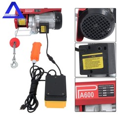 Electric Hoist, 1320 lbs 110V with 328 ft Wireless & 14 ft Wired Remote Control