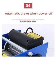 Small Wire Rope Remote Control Electric Hoist Quick Lifting Crane Hoist