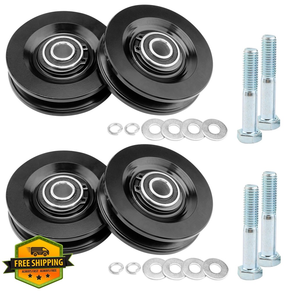 ATRACYPART Roofing Hoist Wheel Kit 4 Sets