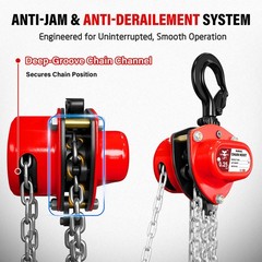 SALIFTFE 1/4 Ton Hand Chain Hoist, Compact & Lightweight TON | 10FT