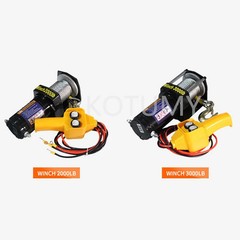 3500 Lbs/4000 Lbs/4500 Lbs Vehicle-Mounted Mini Crane Electric Winch 12V/24V