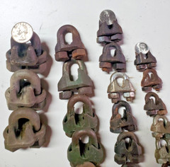 Vintage Crosby / UW Wire Rope Clamps 3/8″, 5/16″, 1/4″ 22 clamps assorted sizes