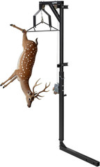 500LBS Heavy-Duty Deer Hoist Kit with Winch & Gambrel, Hitch Game Hoist with Lif