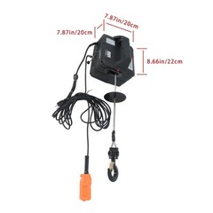 110V 1100LB 3in1 Portable Electric Hoist for Garage, Warehouses and Factories