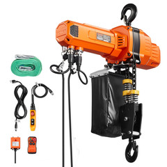 2200LB Electric Chain Hoist 10ft Lift 120V w/Wireless & Wired Remote