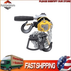 1/4 Ton Lever Block Chain Hoist Come Along Puller Ratchet Type 5FT Lift 550Lbs