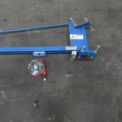 Gorbel 594278 8′ Travel Post Mount Tool Balancer Over Arm Jib Crane 50Lbs.