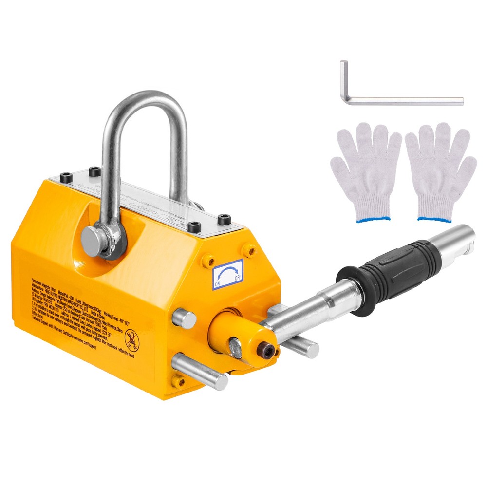 Uimoso Permanent Magnetic Lifter, 2200 lbs/1000 kg Capacity for Heavy Lifting