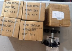 Lot x5: .5 Ton Push Trolley For I Beam Gantry Crane Hoist Winch Fits Straight