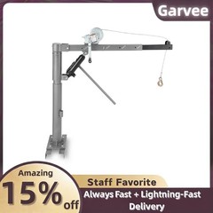 360° Swivel Pickup Truck Bed Crane Hoist, Heavy-Duty 1000Lbs Lifting, Adjustable