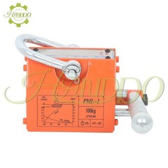Permanent Magnetic Lifter Lifting Magnet 220 lbs/100 kg 2.5 Safety Factor Orange