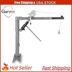 1000Lbs Heavy-Duty Adjustable Crane Hoist, Pickup Truck Bed, 360° Swivel Lift