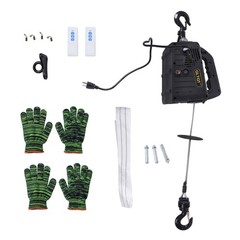  500-B 2in1 Portable Electric Hoist Winch 1100lbs Wireless Remote Control 1500W