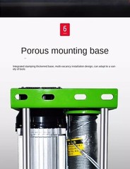Electric Winch 30M Steel Wire Rope Windlass Elevator Household Building Crane