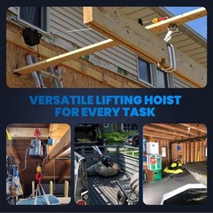 110V Electric Hoist Winch 1,100 lb – Efficient Remote Control Lifting System