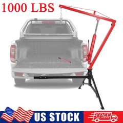 1000lbs Truck Crane Hoist Hydraulic Hitch-Mount Crane Hoist Lifter 360° Swivel