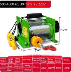 1-tonne Remote-controlled Hoist Crane for Lifting and Hoisting Operations