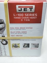 JET 3 Ton L-100 Series Hand Chain Hoist 20 ft. Lift, L100-300-20, 103220