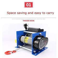 Small Wire Rope Remote Control Electric Hoist Quick Lifting Crane Hoist