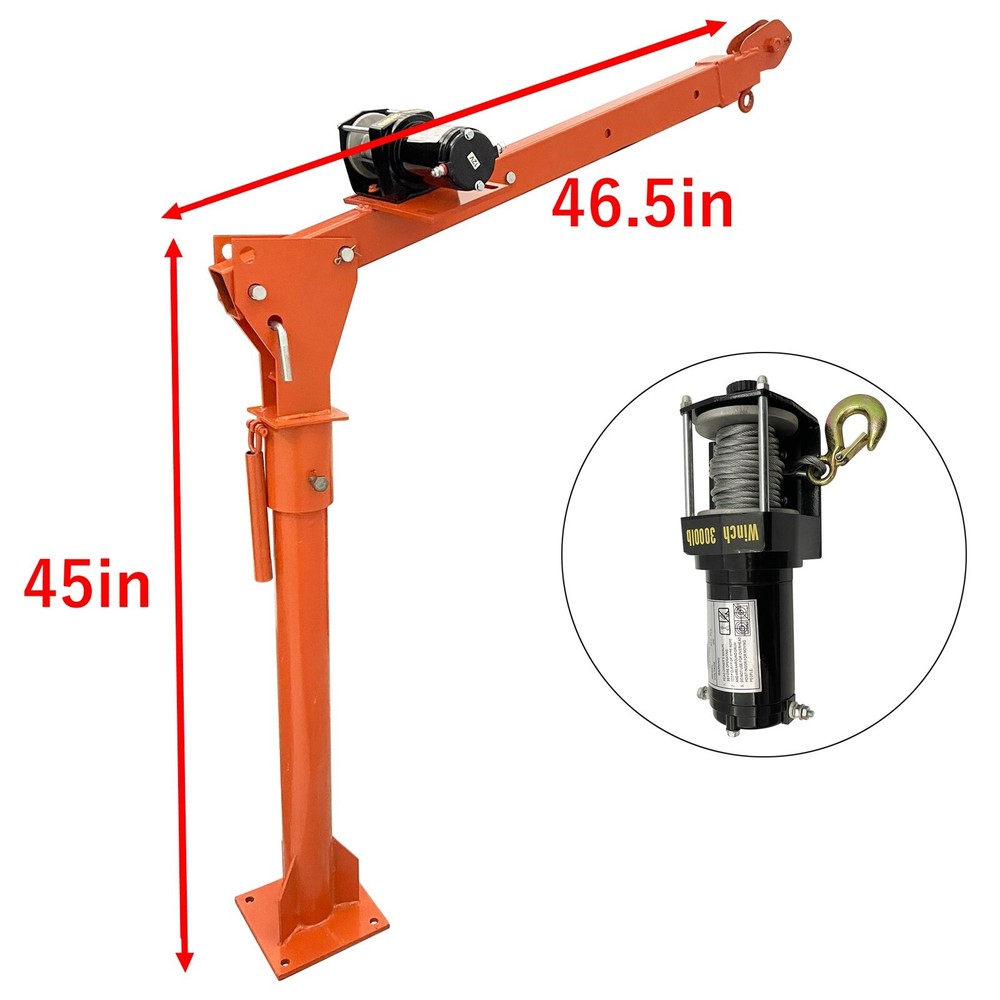 12V 1000W Small Electric Crane Lifting Machine Winch Winding Engine Crane