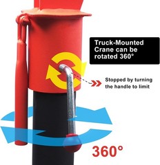 Pismire 0.5T Folding Truck Crane 12V Winch 360 Swivel 1 Pack
