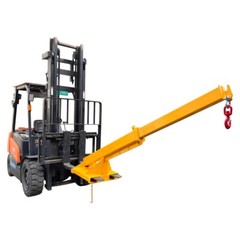 Mobile Crane Forklift Extension w/ Truss Hoist Jib Boom Hook 3Ton Forklift Jib