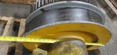 CMS Northern CRANE drive WHEEL ￼ASSEMBLY 23″ OD double flange 5-1/4″ wide 58/60