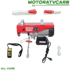 ALL-CARB Mini Electric Hoist 1760lb Electric Winch 328ft Wireless Remote Control