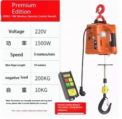 Electric Hoist 220V Small Crane for Domestic Use Compact Lifting Machine