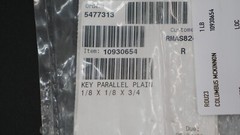 CM 10930654 Key Parallel Plain, 1/8″ x 1/8″ x 3/4″ (QTY 2)