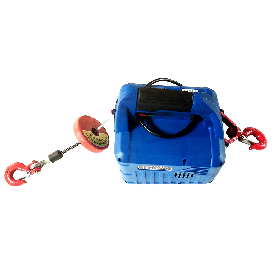 Portable Electric Hoist Wireless Remote 1500W Motor Lifts 450KG 24ft Heavy Duty