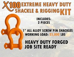 Rigging Shackle Kit Extreme Duty for Jobsite Crane Construction Jobs All Alloy